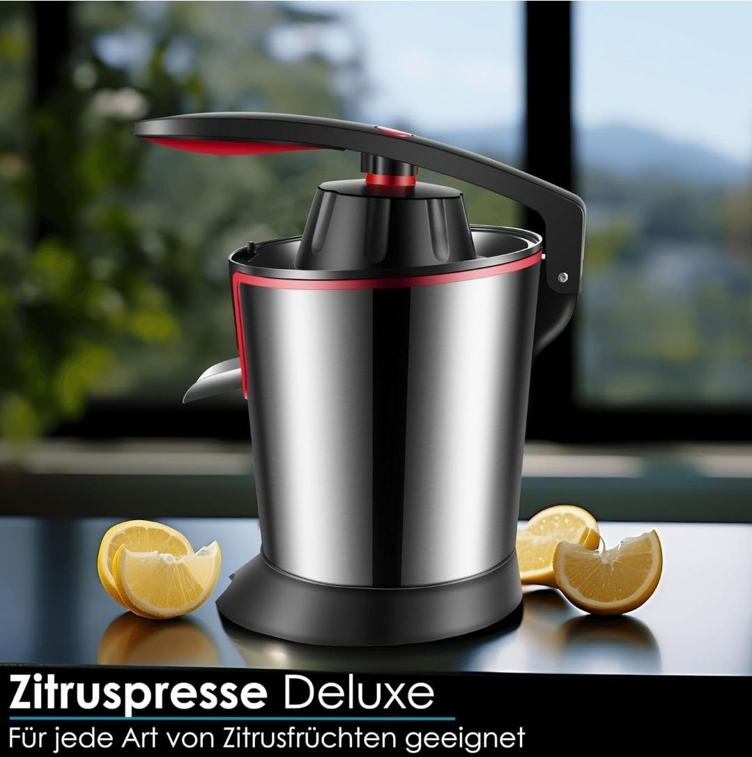 عصارة حمضيات كهربائية احترافية ديلوكس بمقبض ضغط ذكي - Zitruspresse Deluxe